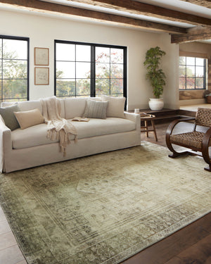 Magnolia Home by Joanna Gaines x Loloi Banks Rug - Natural / Granite-Blue Hand Home