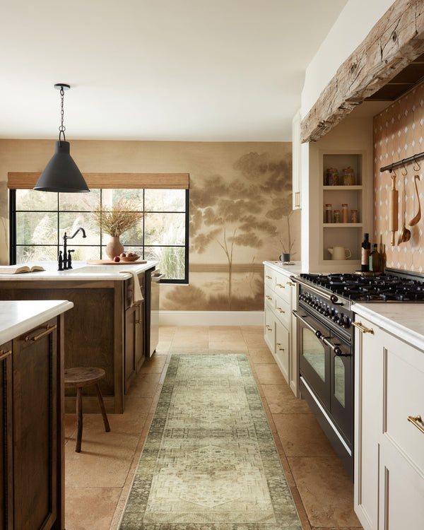 Magnolia Home by Joanna Gaines x Loloi Banks Rug - Natural / Granite-Blue Hand Home