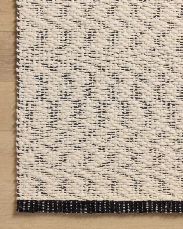 Magnolia Home by Joanna Gaines x Loloi Betty Rug - Ivory / Black-Blue Hand Home