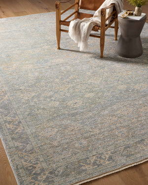 Angela Rose x Loloi Blake Rugs - Sky / Beige-Blue Hand Home