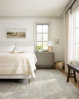 Angela Rose x Loloi Blake Rugs - Sky / Beige-Blue Hand Home