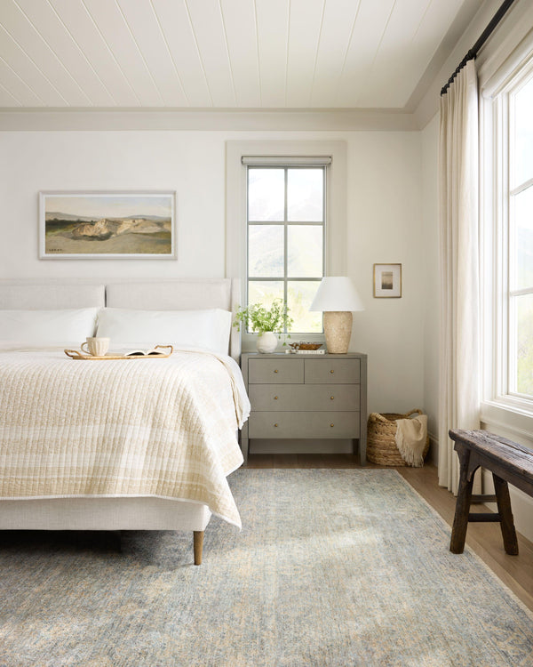 Angela Rose x Loloi Blake Rugs - Sky / Beige-Blue Hand Home