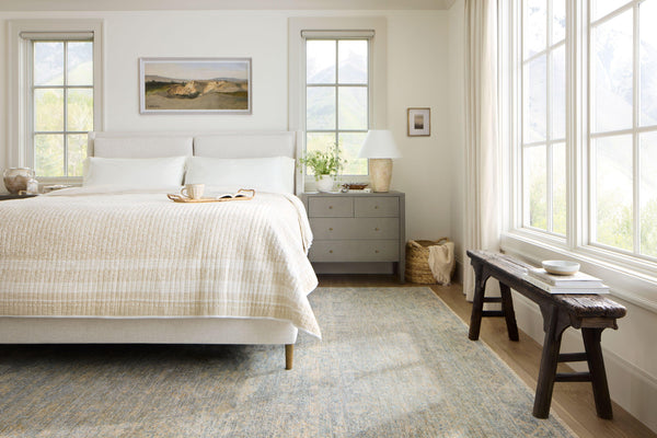 Angela Rose x Loloi Blake Rugs - Sky / Beige-Blue Hand Home