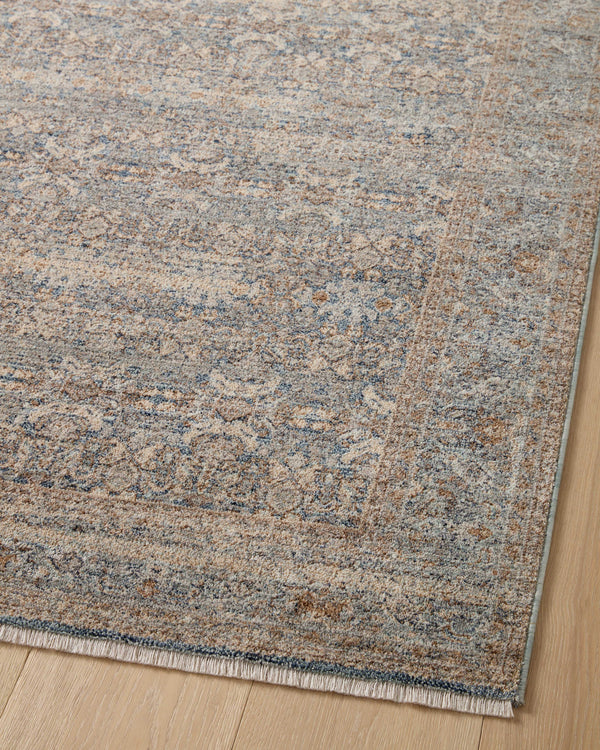 Angela Rose x Loloi Blake Rugs - Ocean / Mocha-Blue Hand Home
