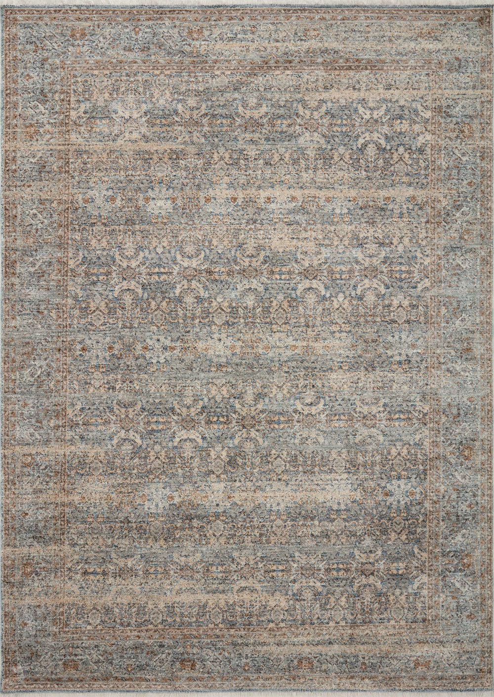Angela Rose x Loloi Blake Rugs - Ocean / Mocha-Blue Hand Home