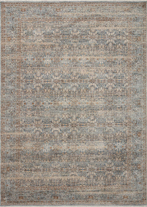 Angela Rose x Loloi Blake Rugs - Ocean / Mocha-Blue Hand Home
