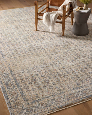 Angela Rose x Loloi Blake Rugs - Beige / Denim-Blue Hand Home