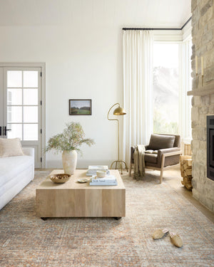 Angela Rose x Loloi Blake Rugs - Oatmeal / Spice-Blue Hand Home