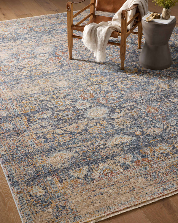 Angela Rose x Loloi Blake Rugs - Navy / Multi-Blue Hand Home