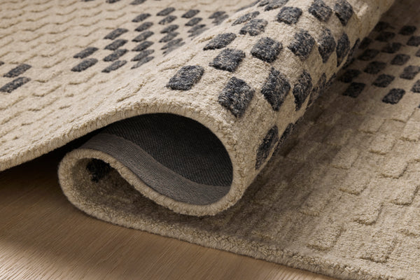 Chris Loves Julia x Loloi Bradley Rugs - Beige / Midnight-Blue Hand Home