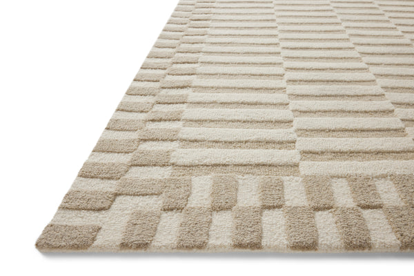 Chris Loves Julia x Loloi Bradley Rugs - Ivory / Beige-Blue Hand Home