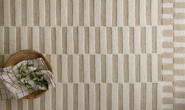 Chris Loves Julia x Loloi Bradley Rugs - Ivory / Beige-Blue Hand Home