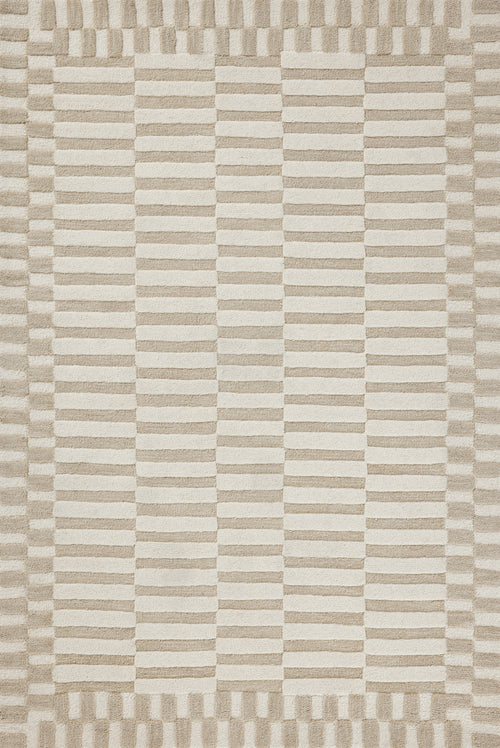 Chris Loves Julia x Loloi Bradley Rugs - Ivory / Beige-Blue Hand Home