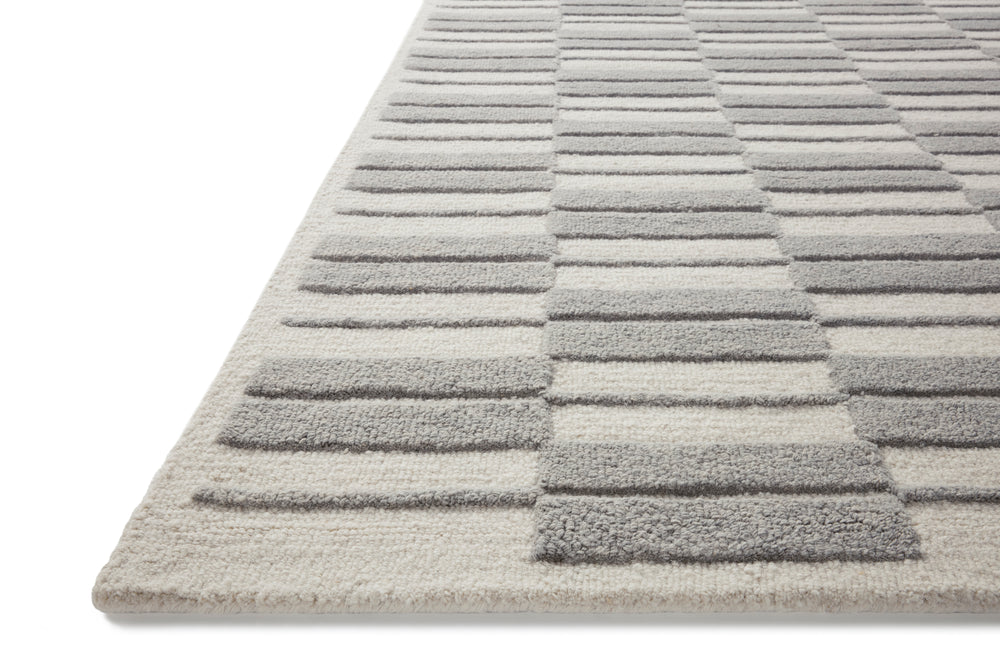 Chris Loves Julia x Loloi Bradley Rugs - Ivory / Grey-Blue Hand Home