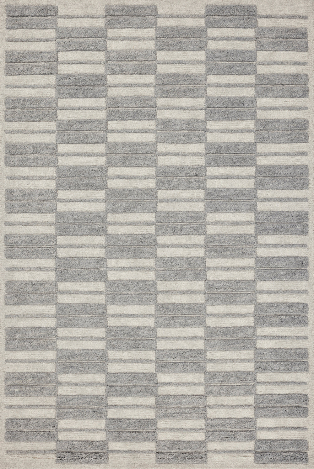 Chris Loves Julia x Loloi Bradley Rugs - Ivory / Grey-Blue Hand Home