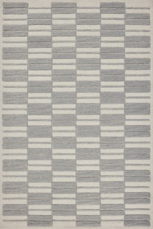 Chris Loves Julia x Loloi Bradley Rugs - Ivory / Grey-Blue Hand Home