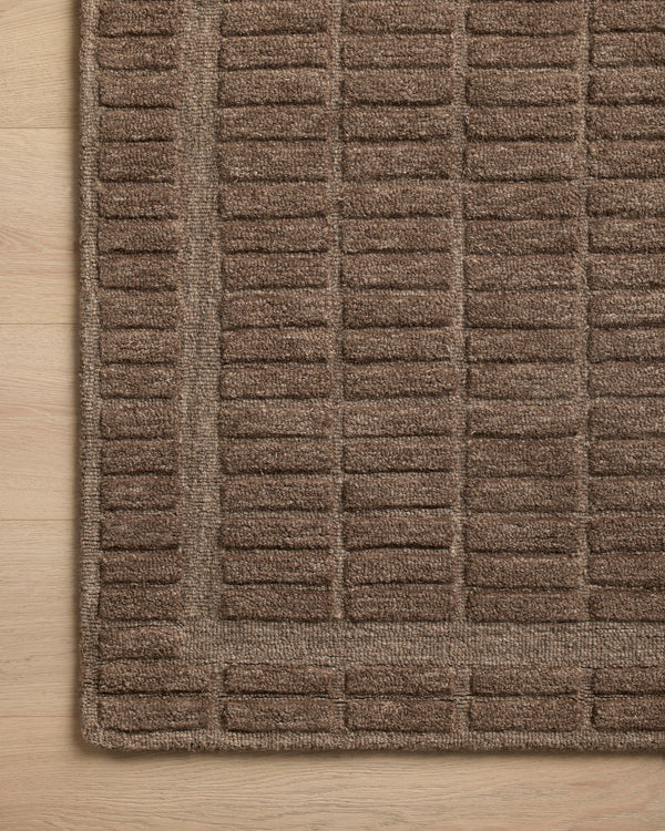 Chris Loves Julia x Loloi Bradley Rugs - Cocoa / Cocoa-Blue Hand Home