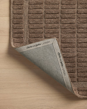 Chris Loves Julia x Loloi Bradley Rugs - Cocoa / Cocoa-Blue Hand Home