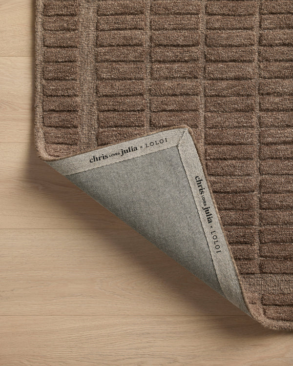Chris Loves Julia x Loloi Bradley Rugs - Cocoa / Cocoa-Blue Hand Home