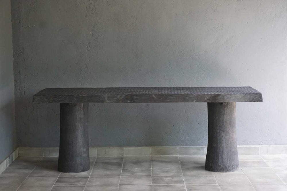 Carved Console Table-Blue Hand Home