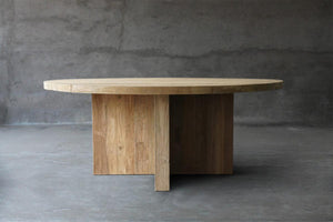 Reclaimed Teak Table T-Base-Blue Hand Home
