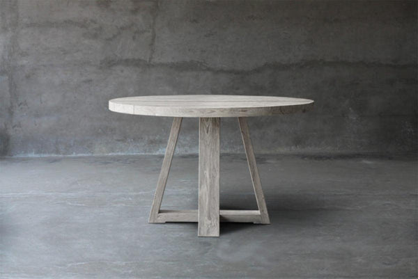 Reclaimed Teak Table X-Base-Blue Hand Home