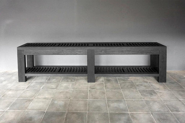 Reclaimed Teak Outdoor Console-Blue Hand Home