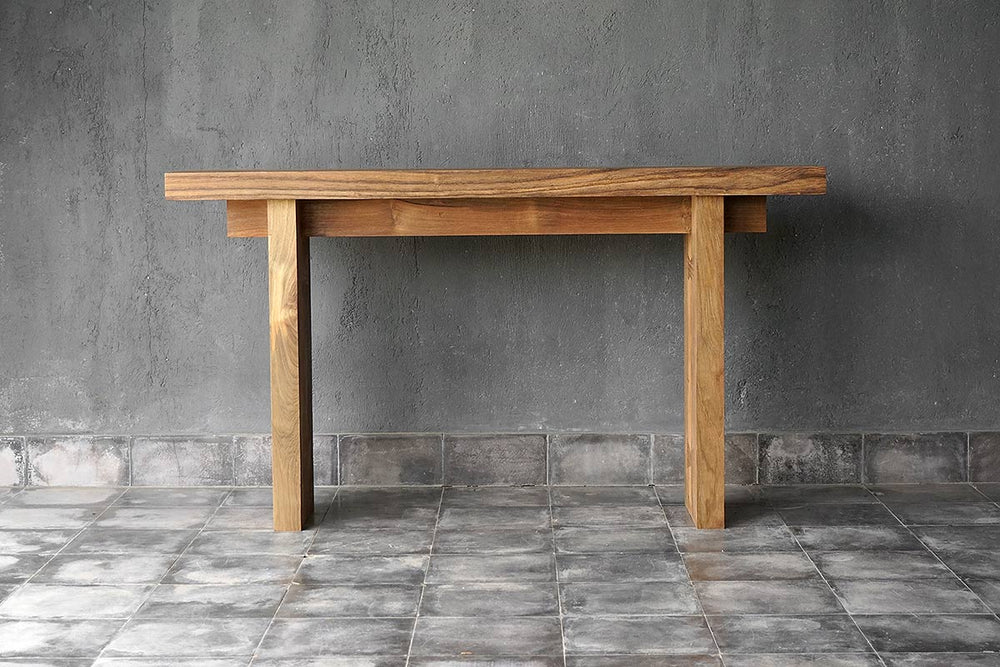 Reclaimed Teak Console-Blue Hand Home