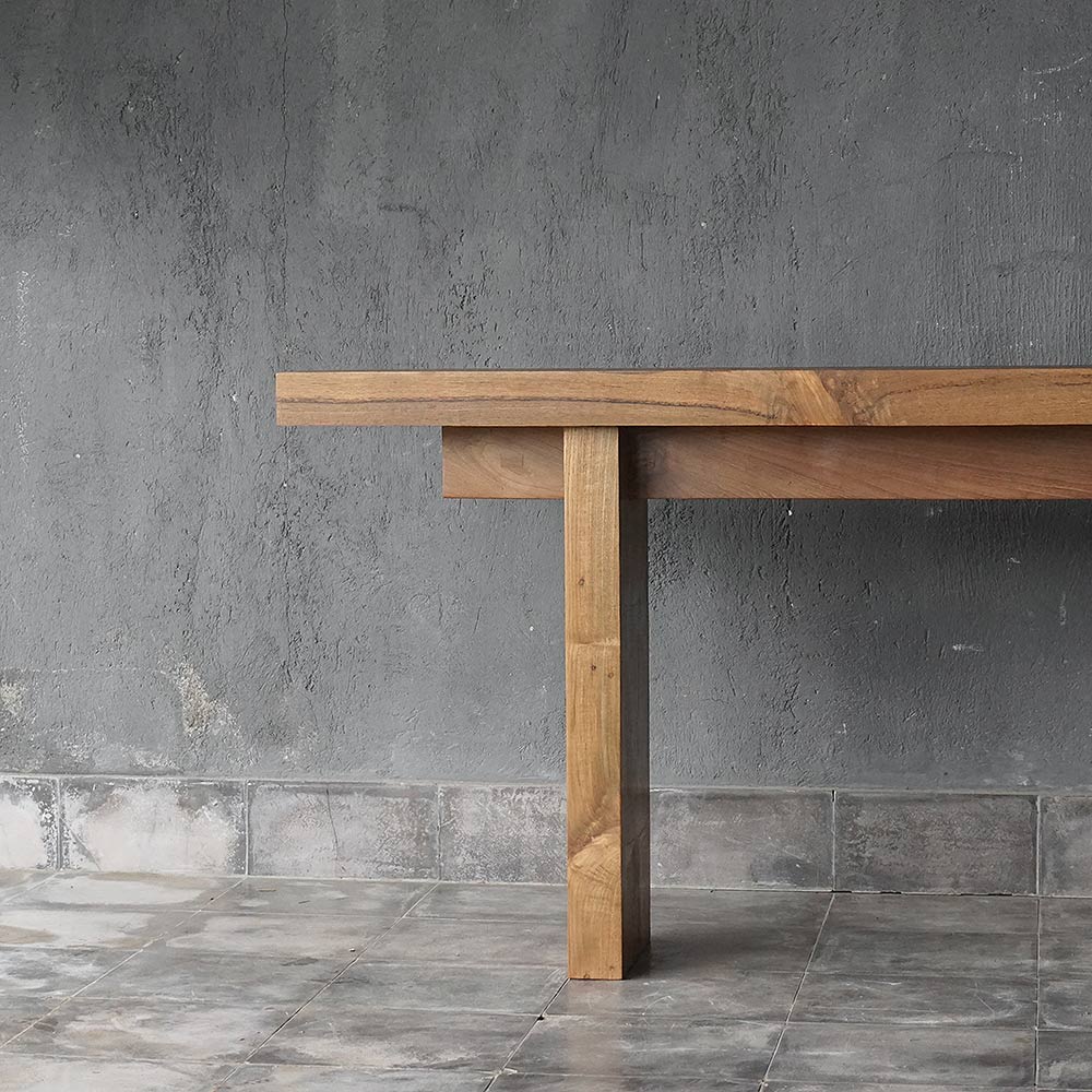 Reclaimed Teak Console-Blue Hand Home