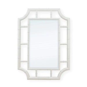 Bramble Bamboo Mirror In True White-Bramble-Blue Hand Home