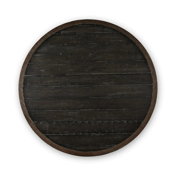 Bramble Beatnik Round Dining Table 60" In Java Brown-Bramble-Blue Hand Home