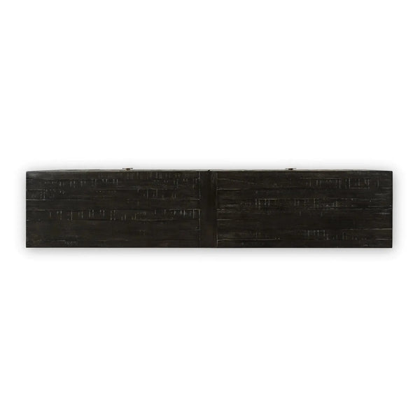 Bramble Beatnik Two Door Sideboard In Java Brown-Bramble-Blue Hand Home