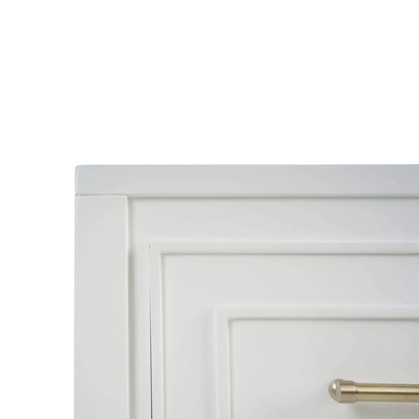 Bramble Belgravia 3 Drawer Dresser In True White-Bramble-Blue Hand Home