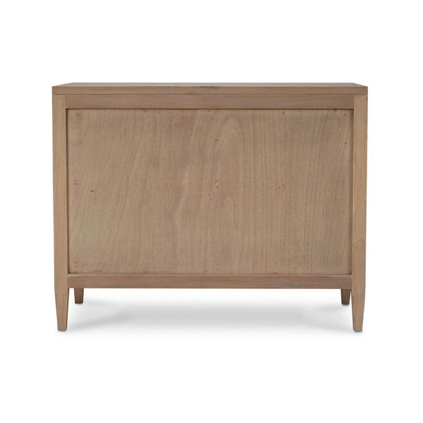 Belgravia 3 Drawer Dresser W/ Rattan-Blue Hand Home