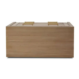 Bramble Belgravia 3 Drawer Dresser In Sandbar W/ White Inset Rattan-Bramble-Blue Hand Home