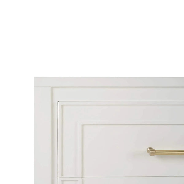 Bramble Belgravia 6 Drawer Dresser In True White-Bramble-Blue Hand Home