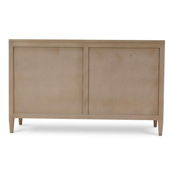 Belgravia 6 Drawer Dresser W/ Rattan-Blue Hand Home