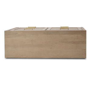 Belgravia 6 Drawer Dresser W/ Rattan-Blue Hand Home