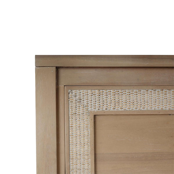 Belgravia 6 Drawer Dresser W/ Rattan-Blue Hand Home