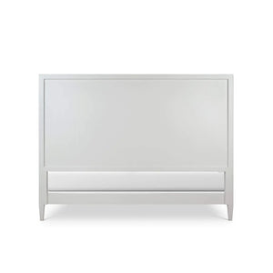 Bramble Belgravia Bed King In True White W/ Arctic White Performance Fabric-Bramble-Blue Hand Home