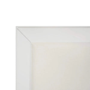Bramble Belgravia Bed Queen In True White W/ Arctic White Performance Fabric-Bramble-Blue Hand Home