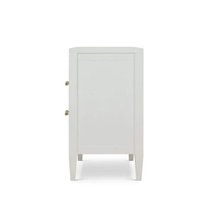Bramble Belgravia Bedside Table In True White-Bramble-Blue Hand Home