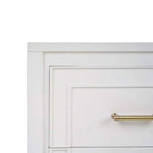 Bramble Belgravia Bedside Table In True White-Bramble-Blue Hand Home