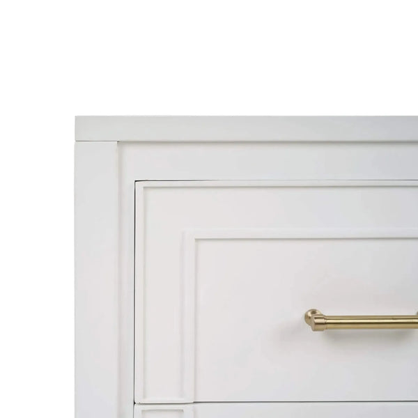 Bramble Belgravia Bedside Table In True White-Bramble-Blue Hand Home