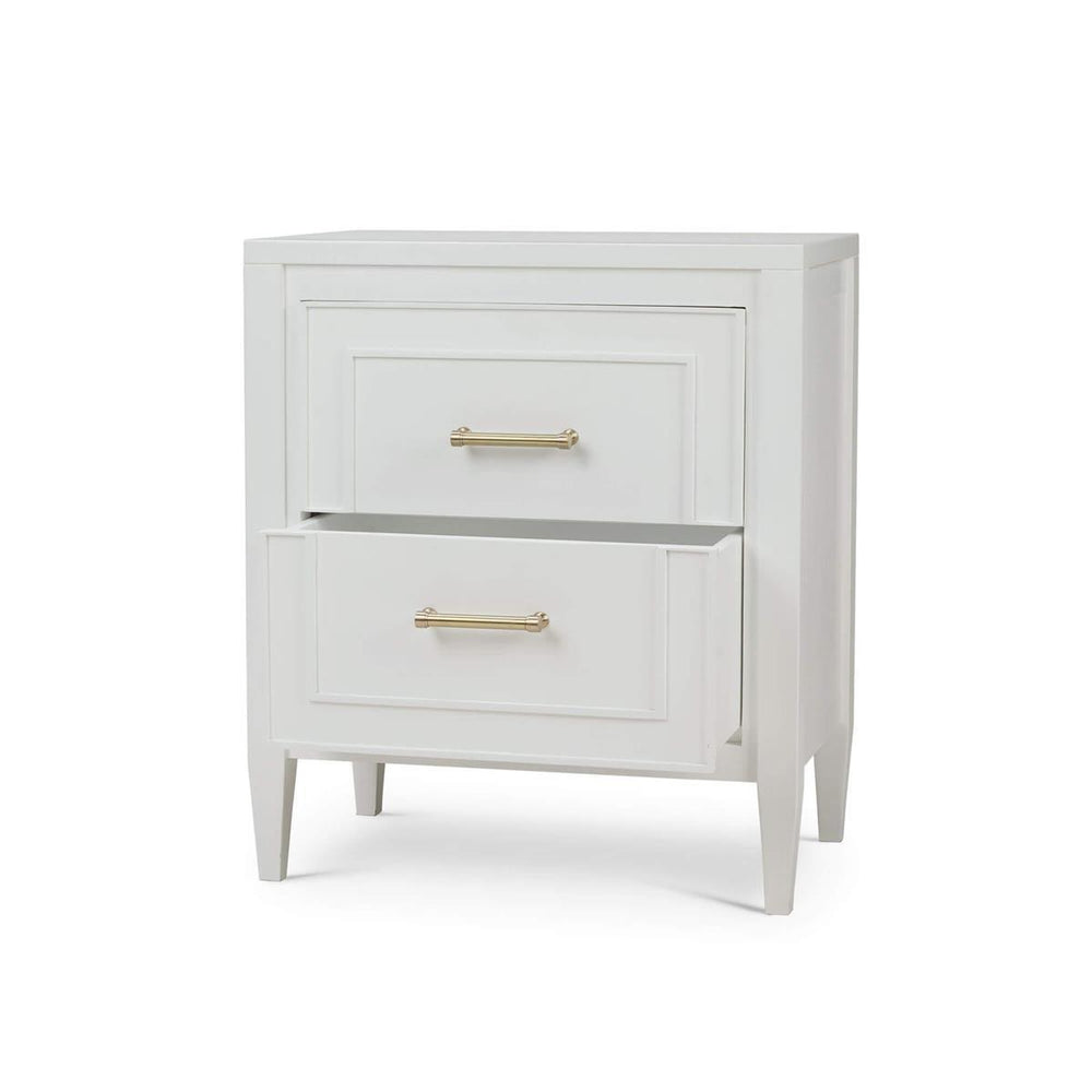 Belgravia Bedside Table in Solid Hardwood with Handcrafted Details-Blue Hand Home