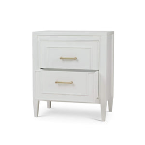 Belgravia Bedside Table in Solid Hardwood with Handcrafted Details-Blue Hand Home