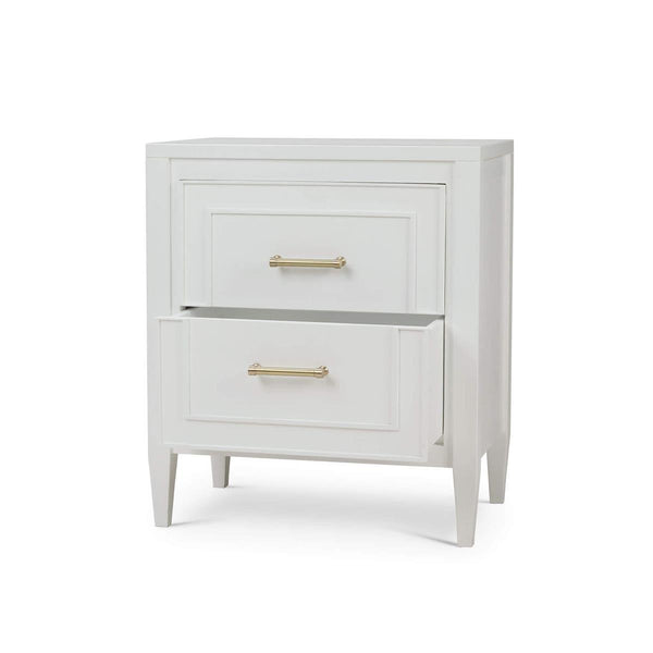 Belgravia Bedside Table in Solid Hardwood with Handcrafted Details-Blue Hand Home