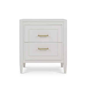 Belgravia Bedside Table in Solid Hardwood with Handcrafted Details-Blue Hand Home