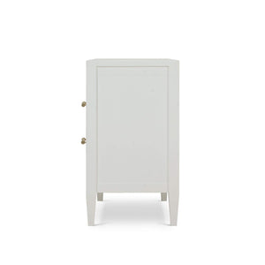 Belgravia Bedside Table in Solid Hardwood with Handcrafted Details-Blue Hand Home
