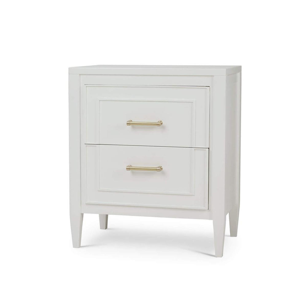 Belgravia Bedside Table in Solid Hardwood with Handcrafted Details-Blue Hand Home
